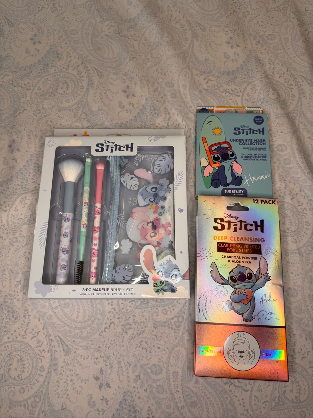 Disney Stitch and Angel Makeup Brush & Skincare Set